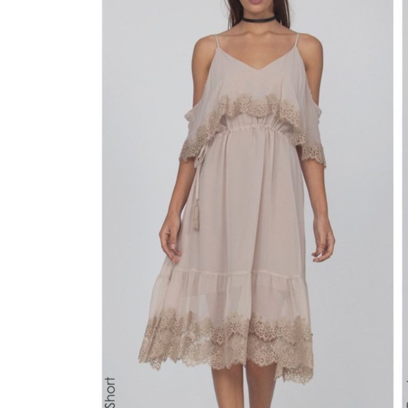 Gold Hawk Dresses & Skirts - Gold Hawk silk lace dress